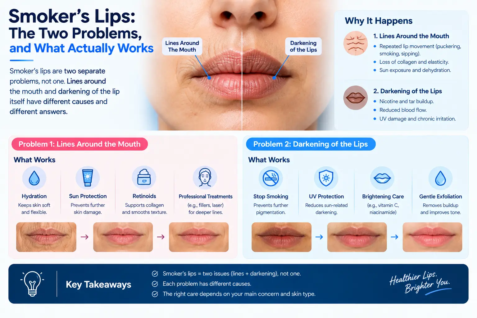 Smoker's Lips: The Two Problems, and What Actually Works